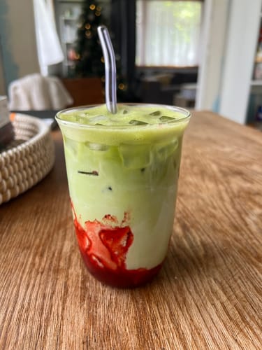 Customer photo review of Vanilla Matcha Latte