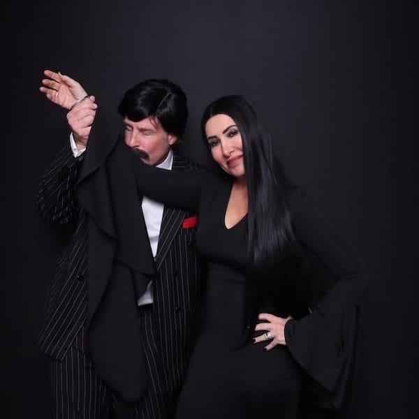 Customer photo review of Morticia Puddle Train Gown Dress