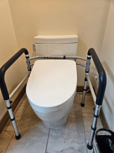 Customer photo review of Toilet Safety Rail (350lb)