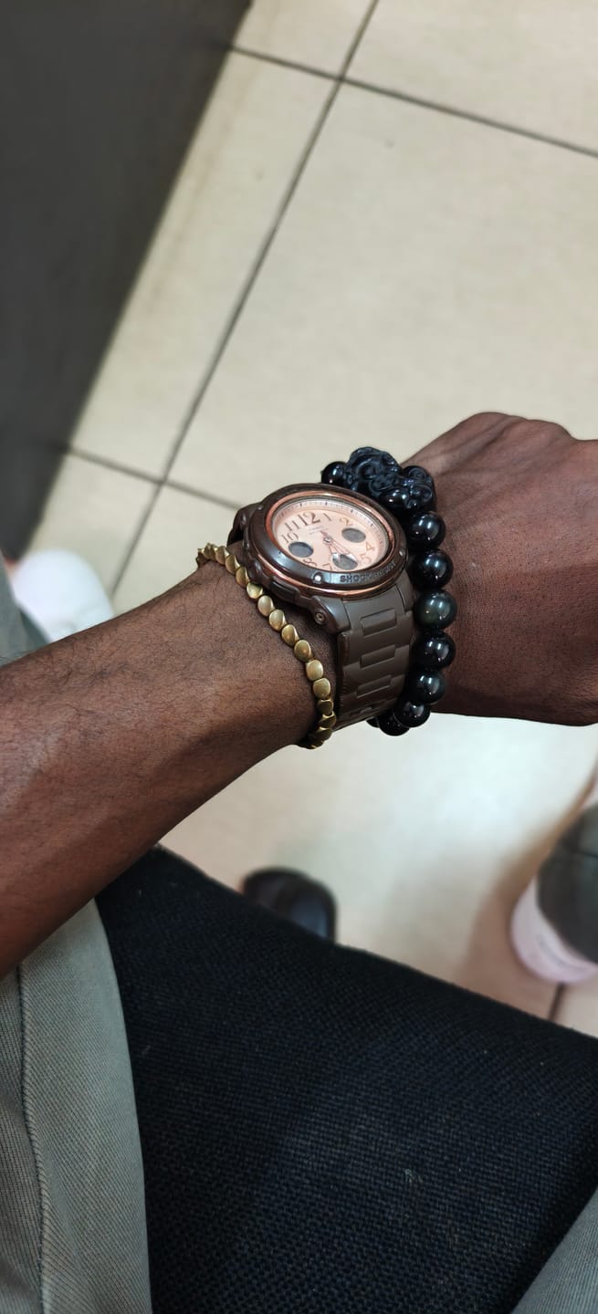 Customer photo review of Tibetan Copper Beads Bracelet