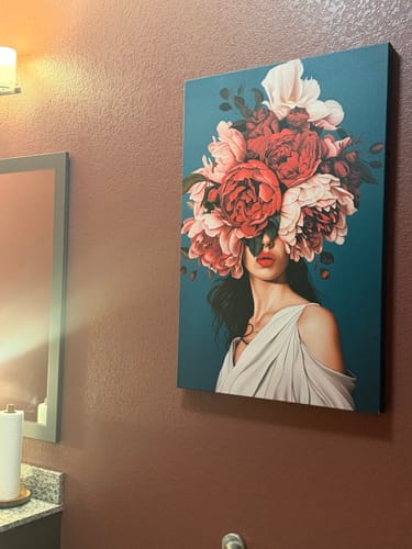 Customer photo review of Rose Veil Print