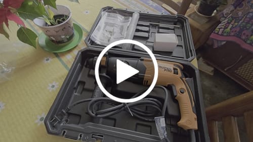 Customer video review of Rotomartillo Sds Plus 3.2 Joules 800W Truper Pro Roel-30A
