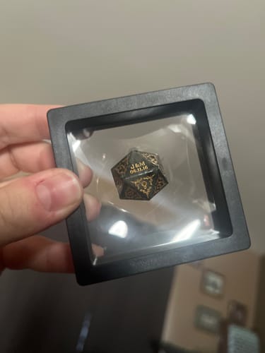 Mariah A. review of Custom Anniversary D20 Dice – Personalized D&D Gift image 1 out of 1