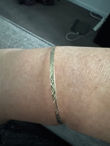 Customer photo review of Engraved Bangle in 9ct Yellow Gold