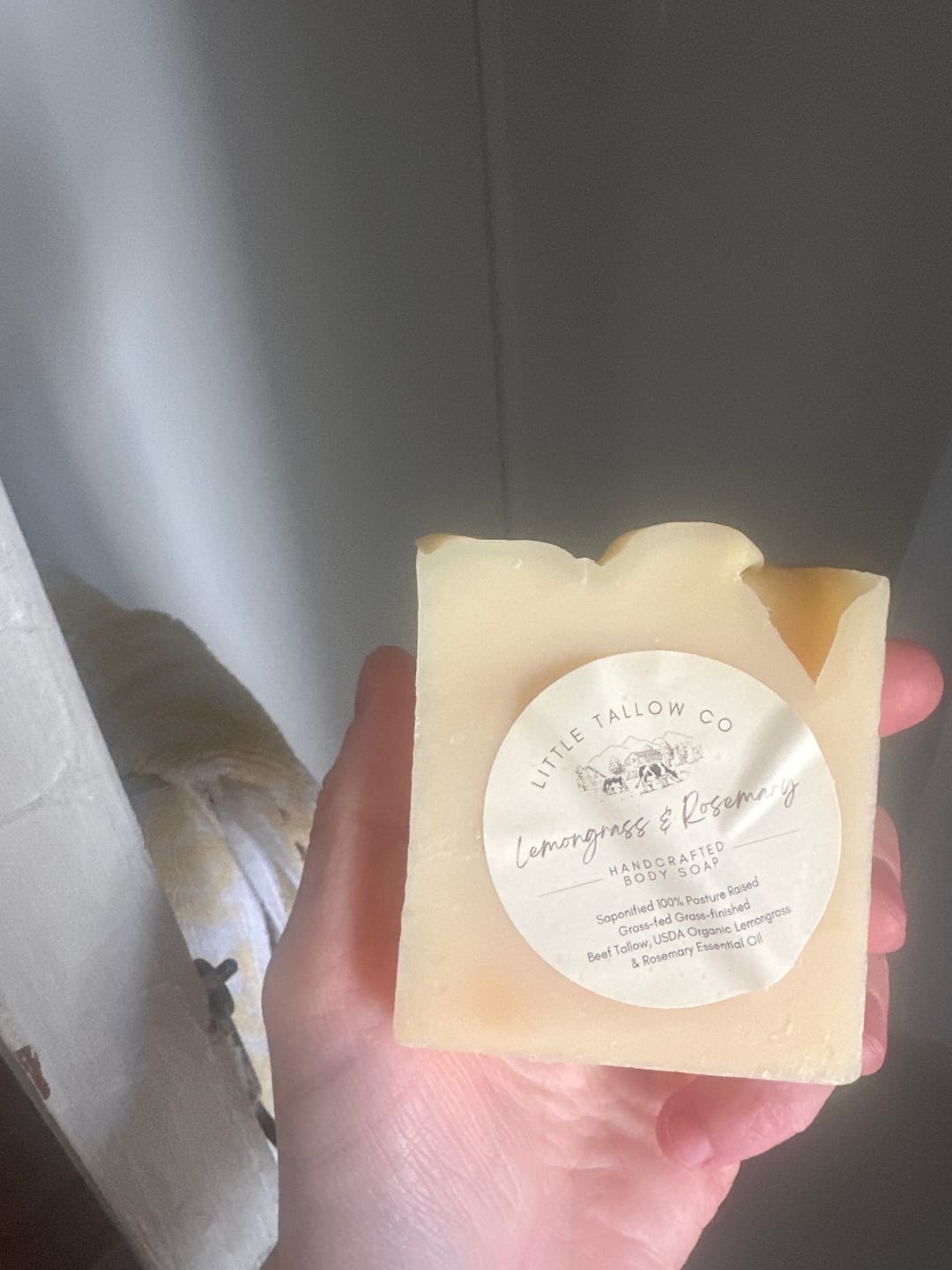Customer photo review of Handmade Tallow Soap