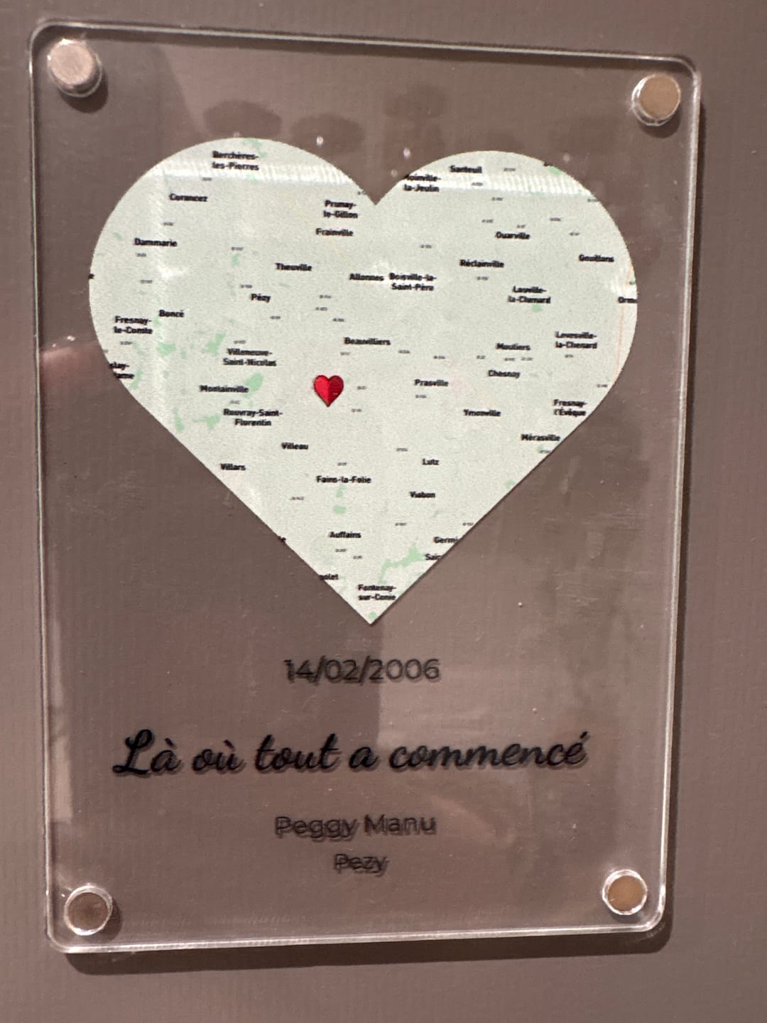 Customer photo review of «Notre événement – Aimant»