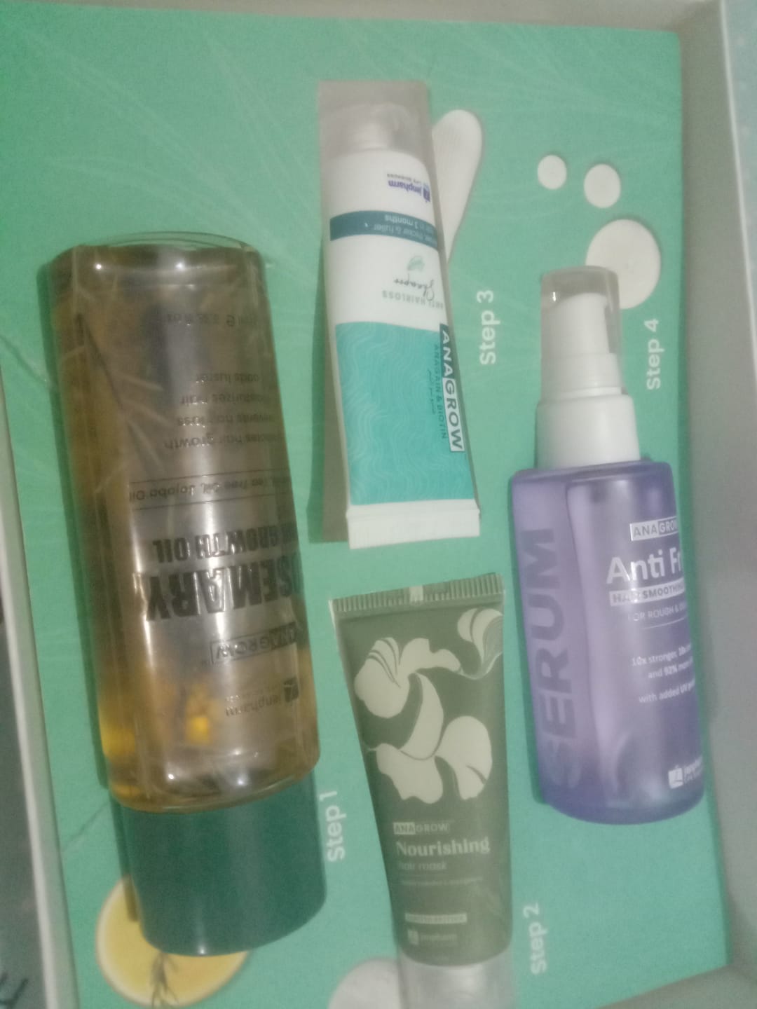 Customer photo review of 32 Day Hair Growth Challenge Bundle
