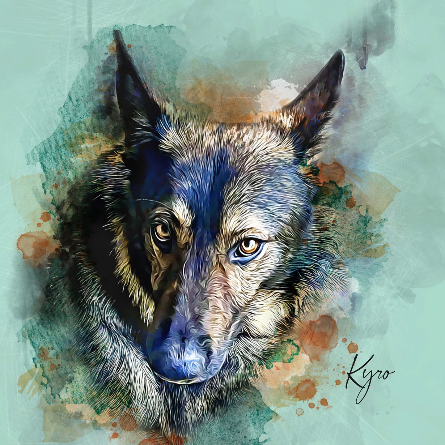 Customer photo review of Custom Watercolor Pet Portrait – Contemporary Neutral Style (CN)