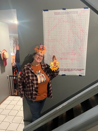 Customer photo review of Thanksgiving Giant Word Search Puzzle