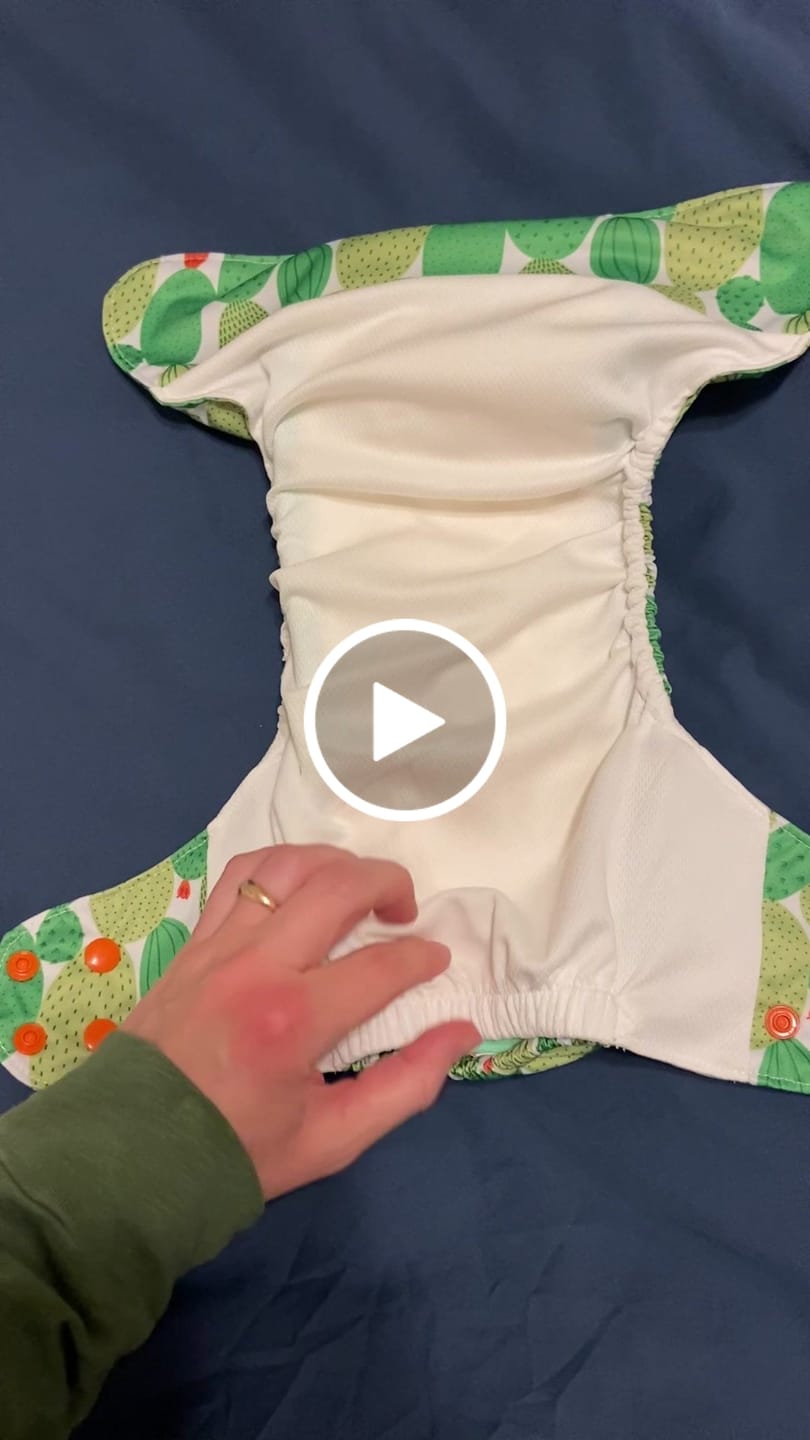 Customer video review of Nature: Essentials Pocket Cloth Diaper with Athletic Wicking Jersey, Grows with your Baby