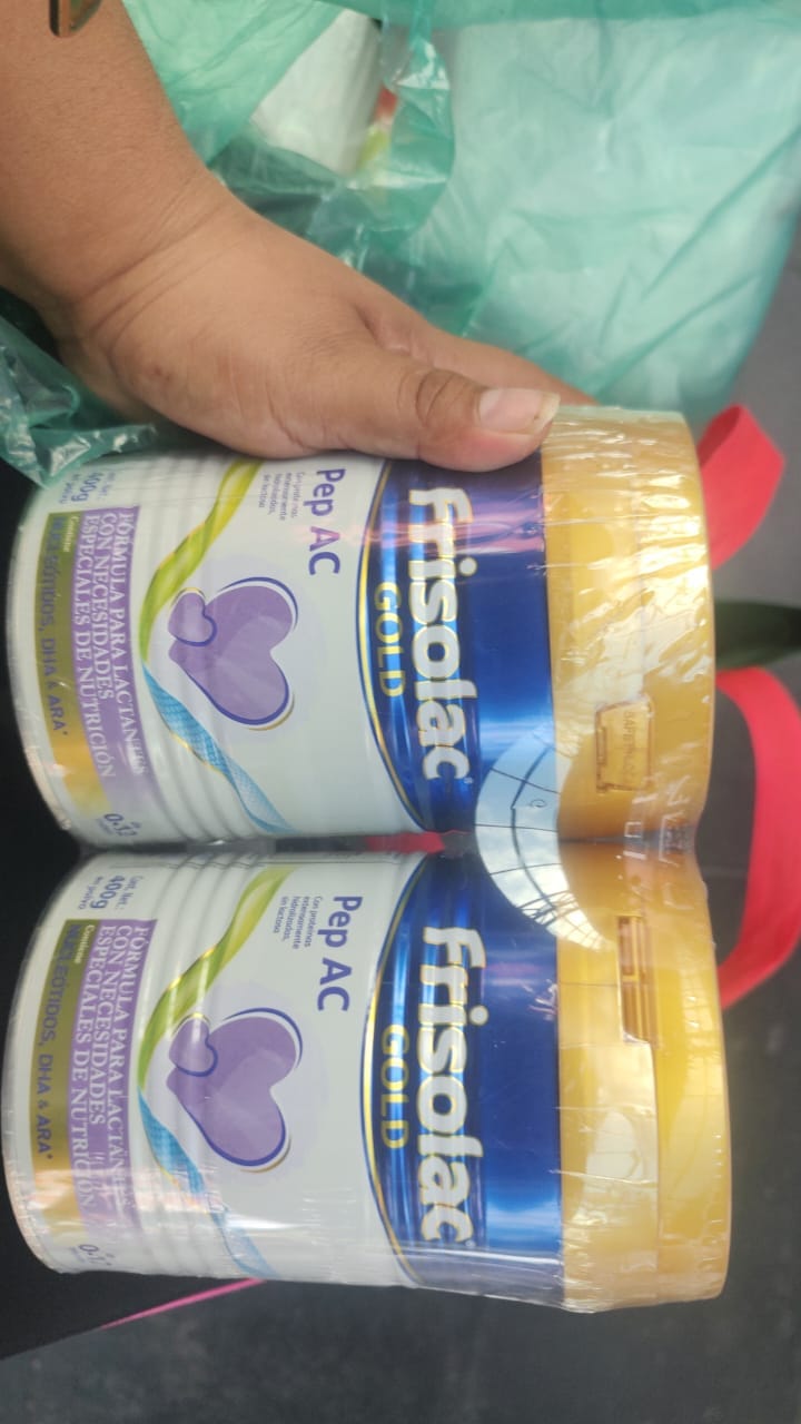 Customer photo review of Frisolac Gold Pep A C (0 A 12 Meses) Pack Con 800 Gr