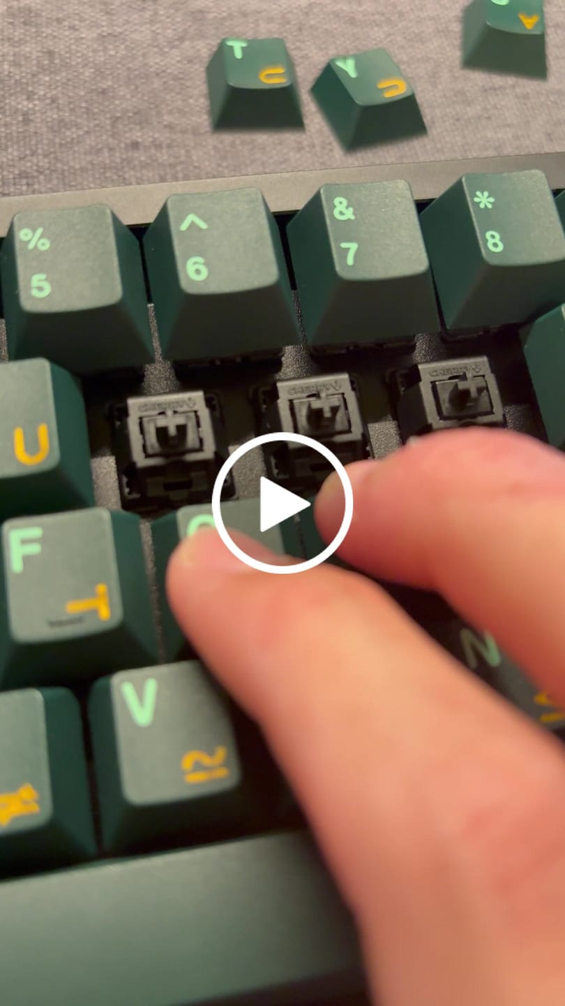 Customer video review of CHERRY MX2A BLACK LINEAR SWITCH (10PCS)
