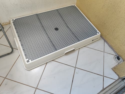 Customer photo review of Weasy Cão | Banheiro inteligente para cachorro