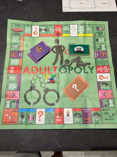Customer photo review of Adultopoly