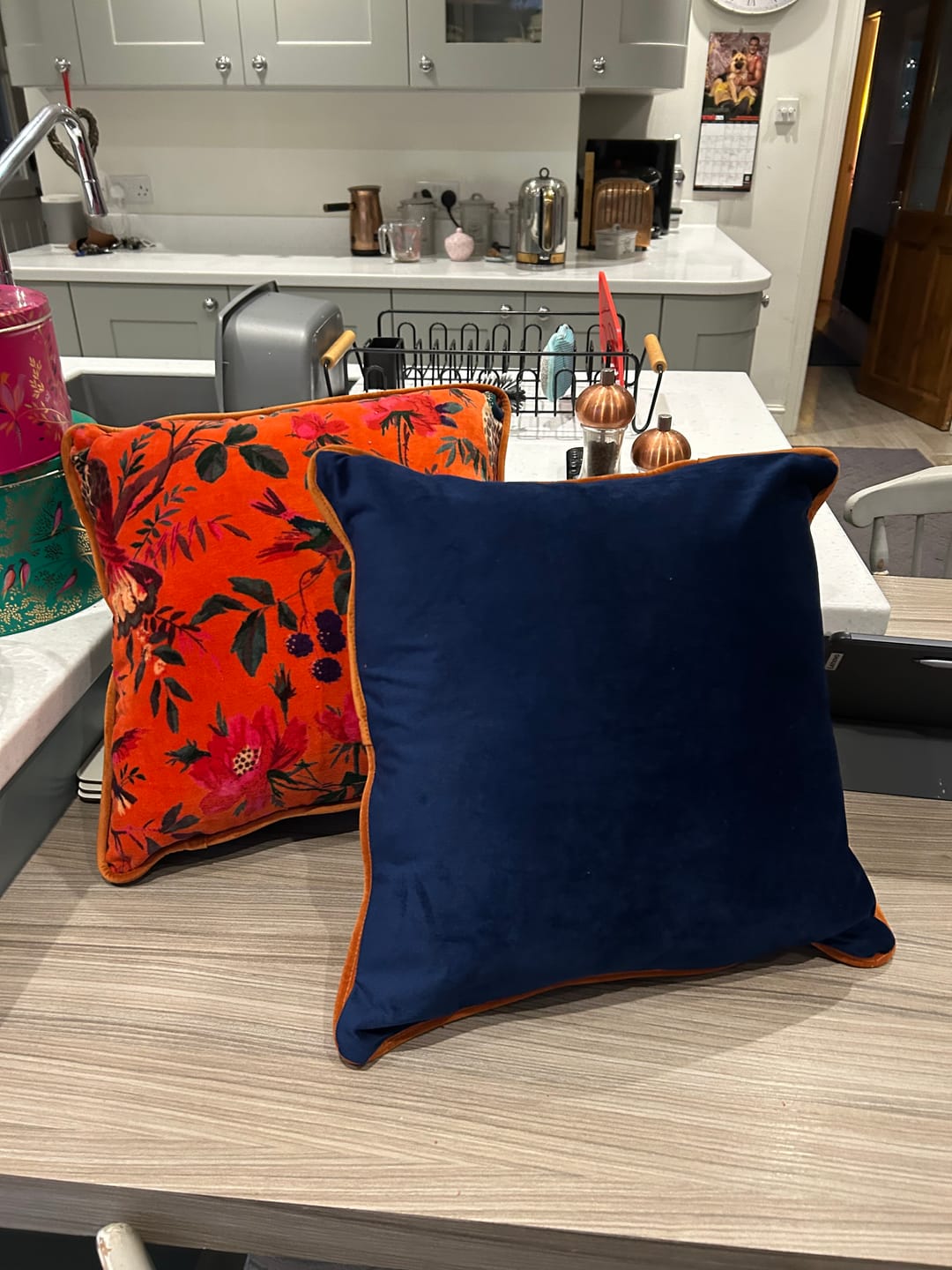 Customer photo review of Plain Upholstery Velvet Fabric
