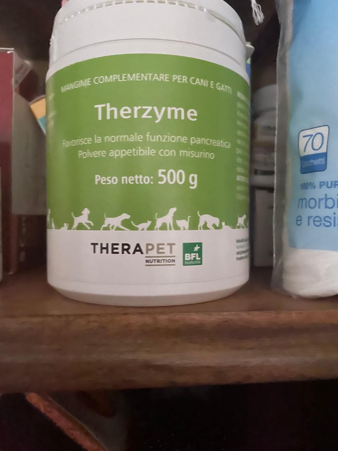 Customer photo review of THERZYME (500 gr) – Mangime per Salute Pancreatica Di Cani e Gatti