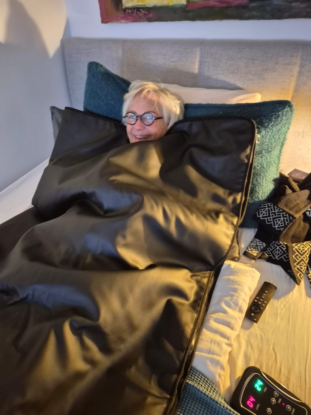Customer photo review of Koanna® Infrared Sauna Blanket