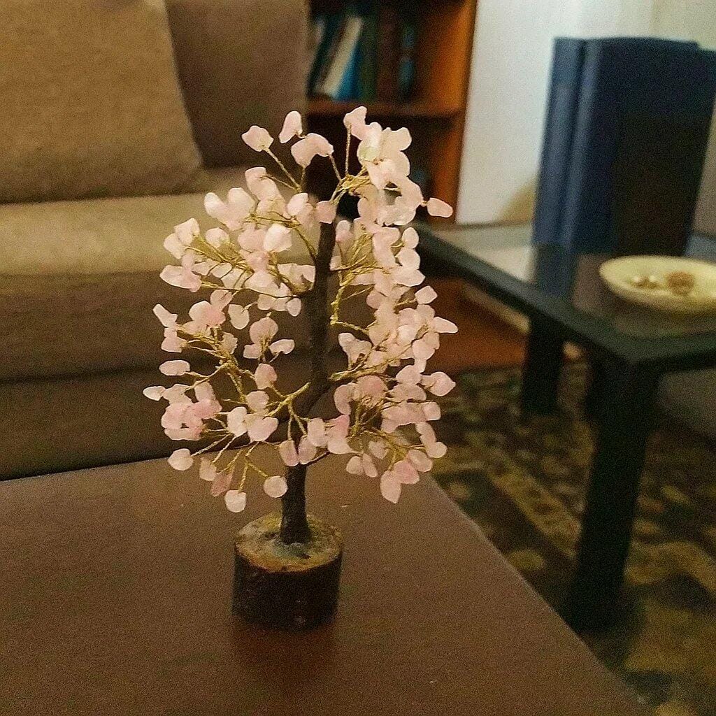 Customer photo review of Rose Quartz Vastu Tree (10 Inch) for Love, Compassion, and Heart Healing | Vastu Crystal Tree for Relationship Harmony By Vastu Mandir