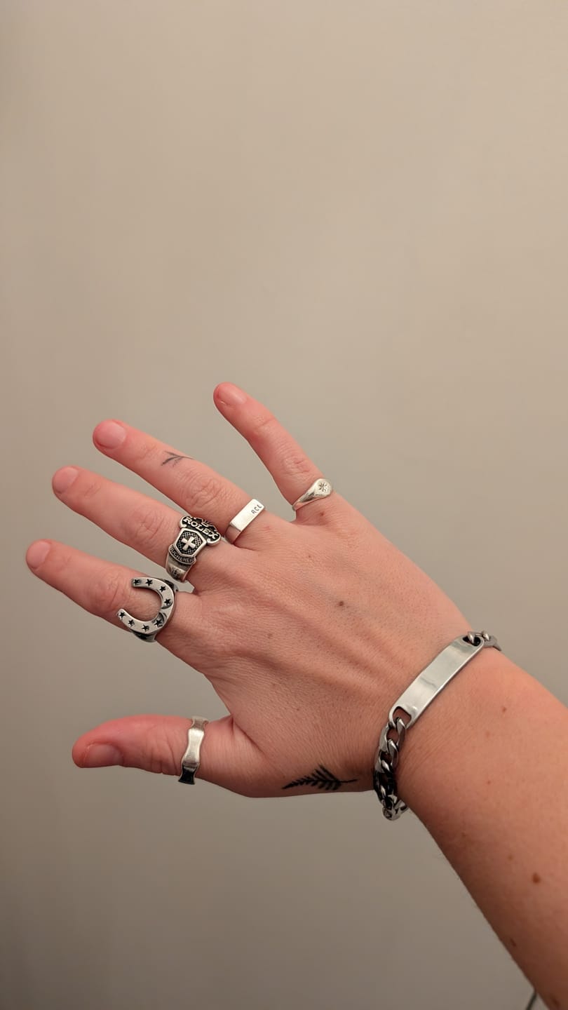 Customer photo review of Horse Shoe Ring
