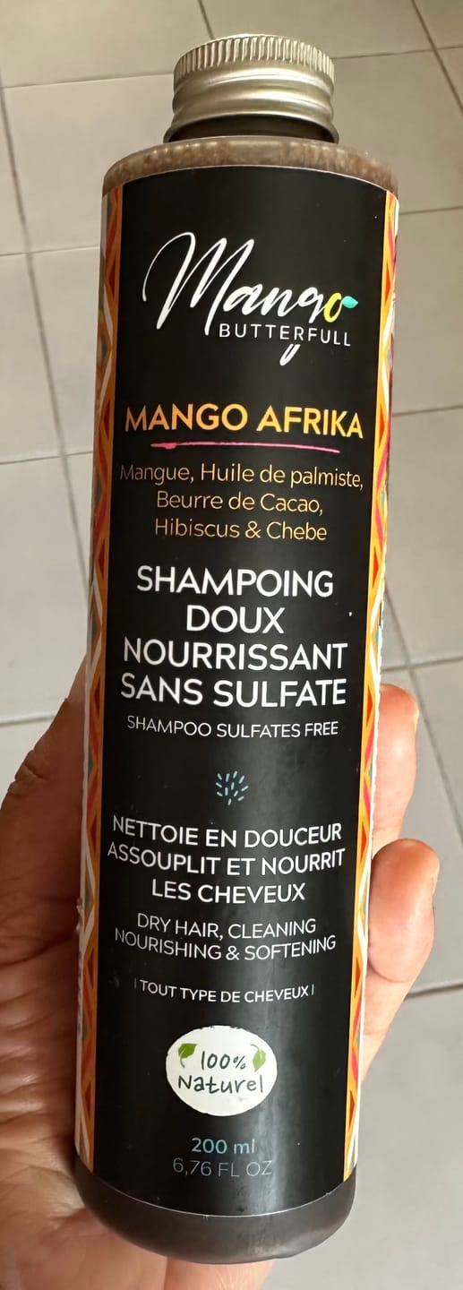 Customer photo review of Shampoing doux sans sulfates  MANGO AFRIKA