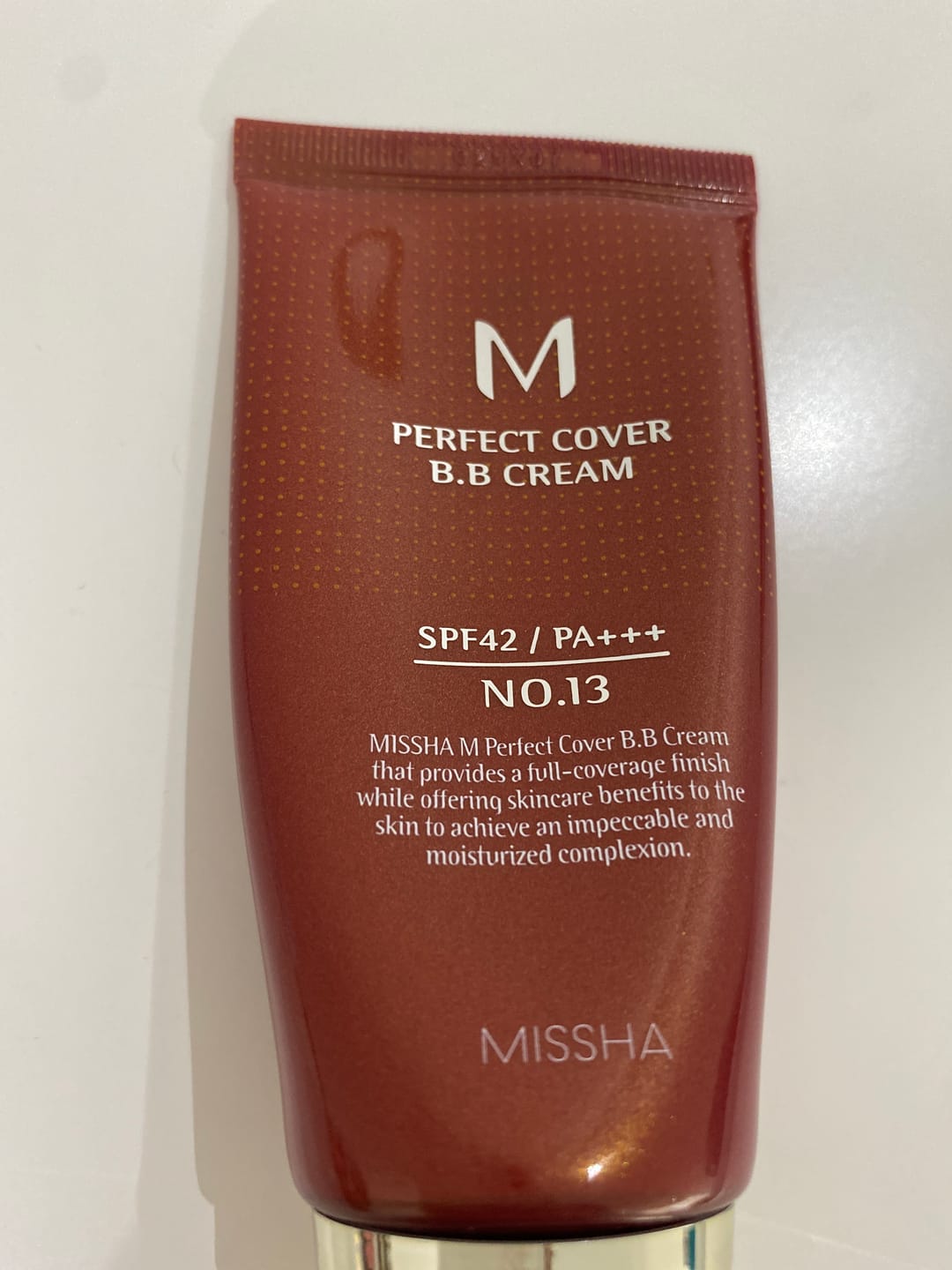 Customer photo review of MISSHA M Perfect Cover BB Cream SPF 42 PA+++