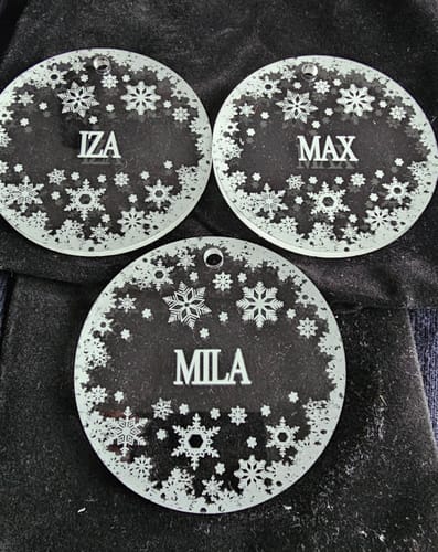 Customer photo review of Weihnachtsdeko mit Schneeflocken