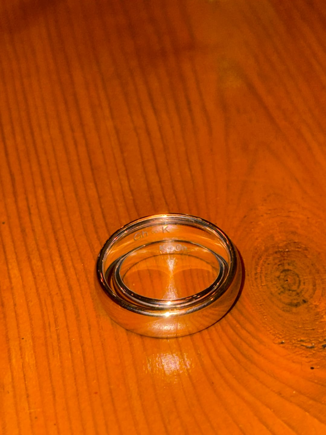 Customer photo review of Engrave Your Ring