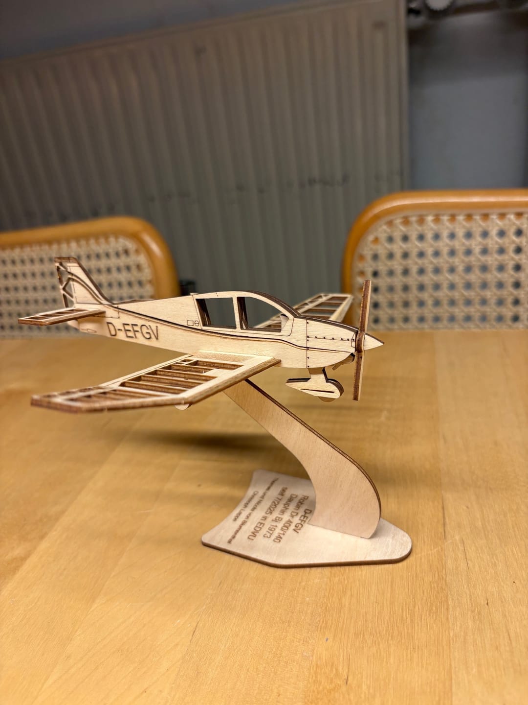 Customer photo review of Gravur Flugzeugdekor