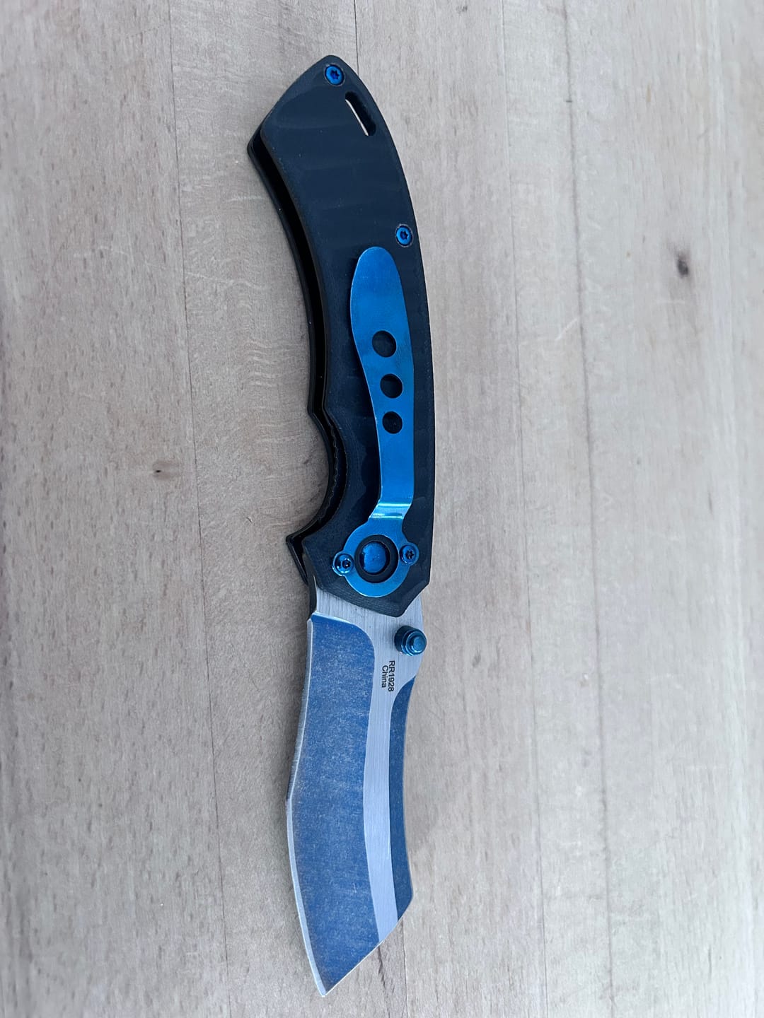 Customer photo review of Hatchet - Black G-10 Handle