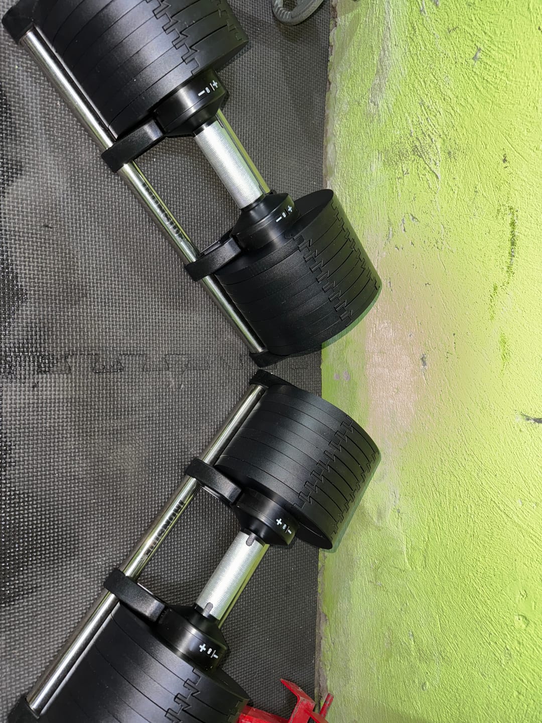 Customer photo review of Mancuerna Ajustable 36 kg IRONSIDE Block
