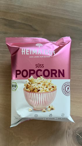 Kundenbewertung mit Foto zu Bio Popcorn Süß klein