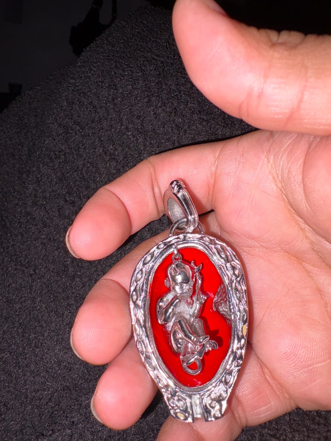 Customer photo review of DEVIL EMBRYO PENDANT