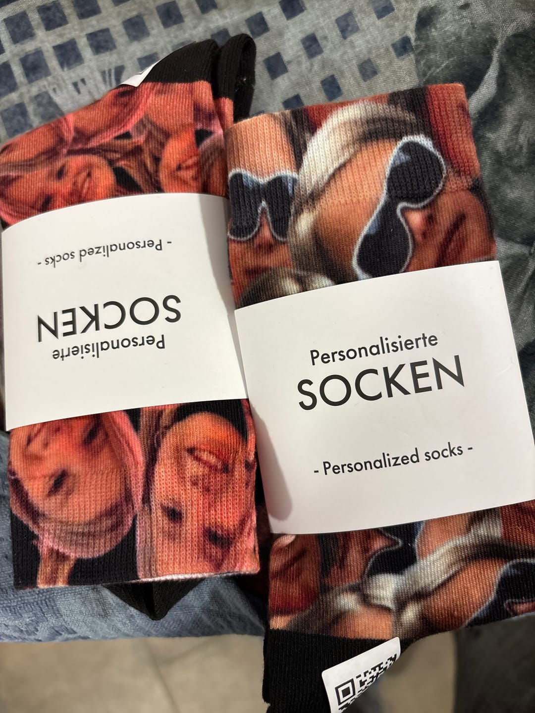 Customer photo review of Deine Socken - Personalisierte Socken mit Foto-Upload