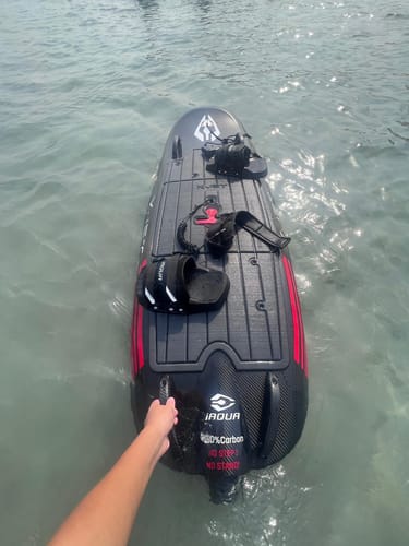 Customer photo review of iAQUA X-Jet Xtreme -The world's fastest, powerful, and versatile electric surfboard