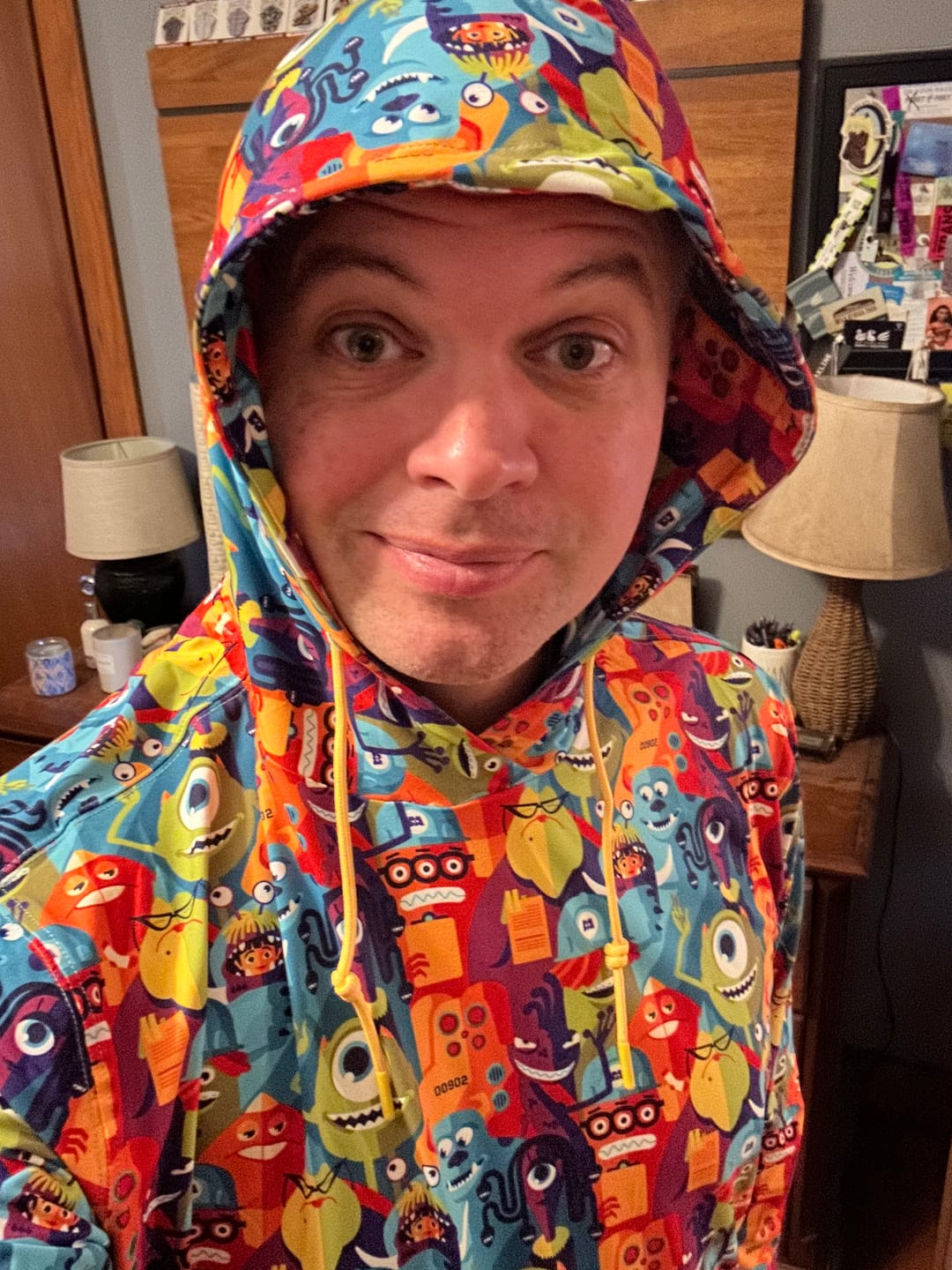 Customer photo review of Disney and Pixar Monsters, Inc. "The Scare Floor" – Performance Hoodie