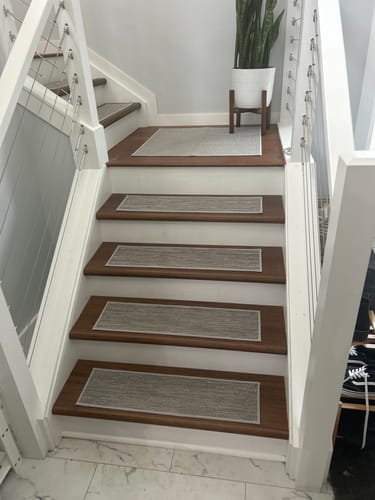 Customer photo review of Kendal Bamboo Stair Tread
