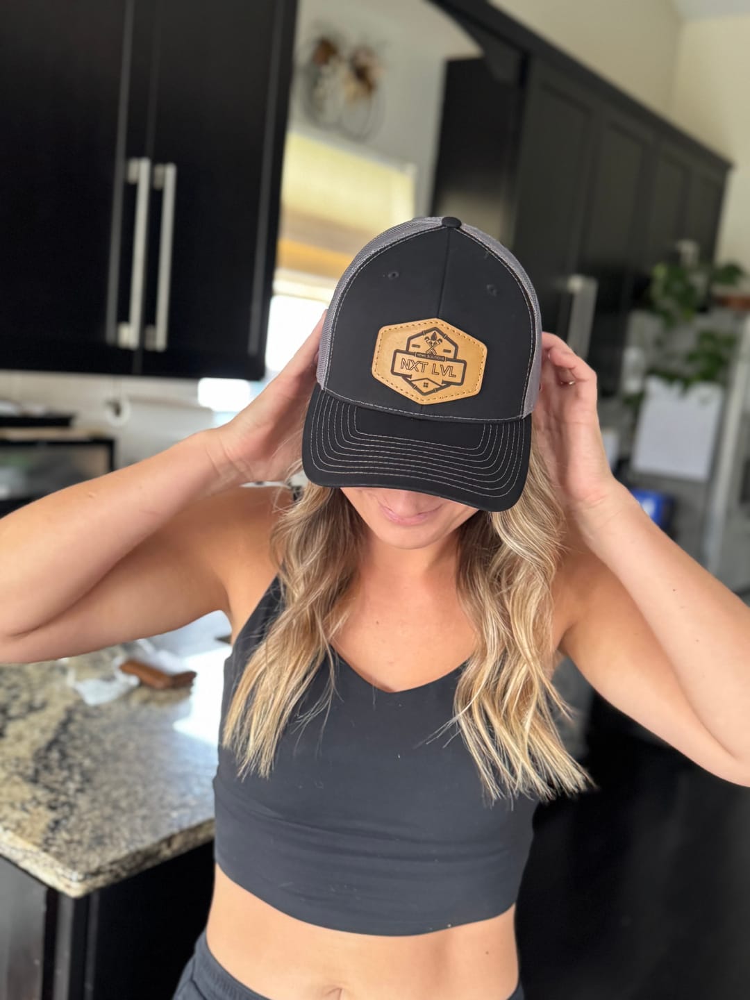 Customer photo review of Richardson 112 Custom Leather Patch Hat