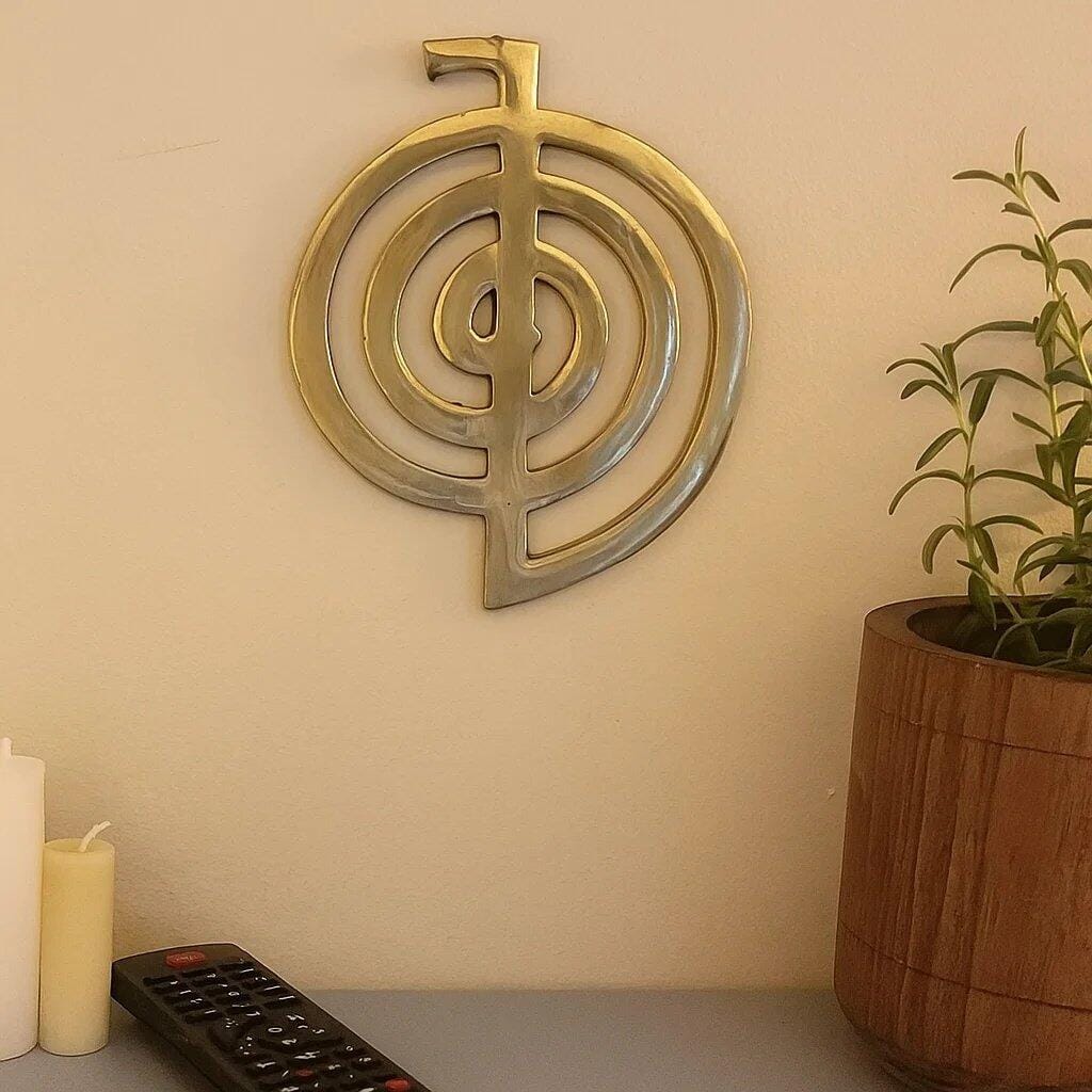 Customer photo review of Premium Brass Cho Ku Rei Reiki Power Symbol — Authentic Energy Amplifier & Vastu Shield