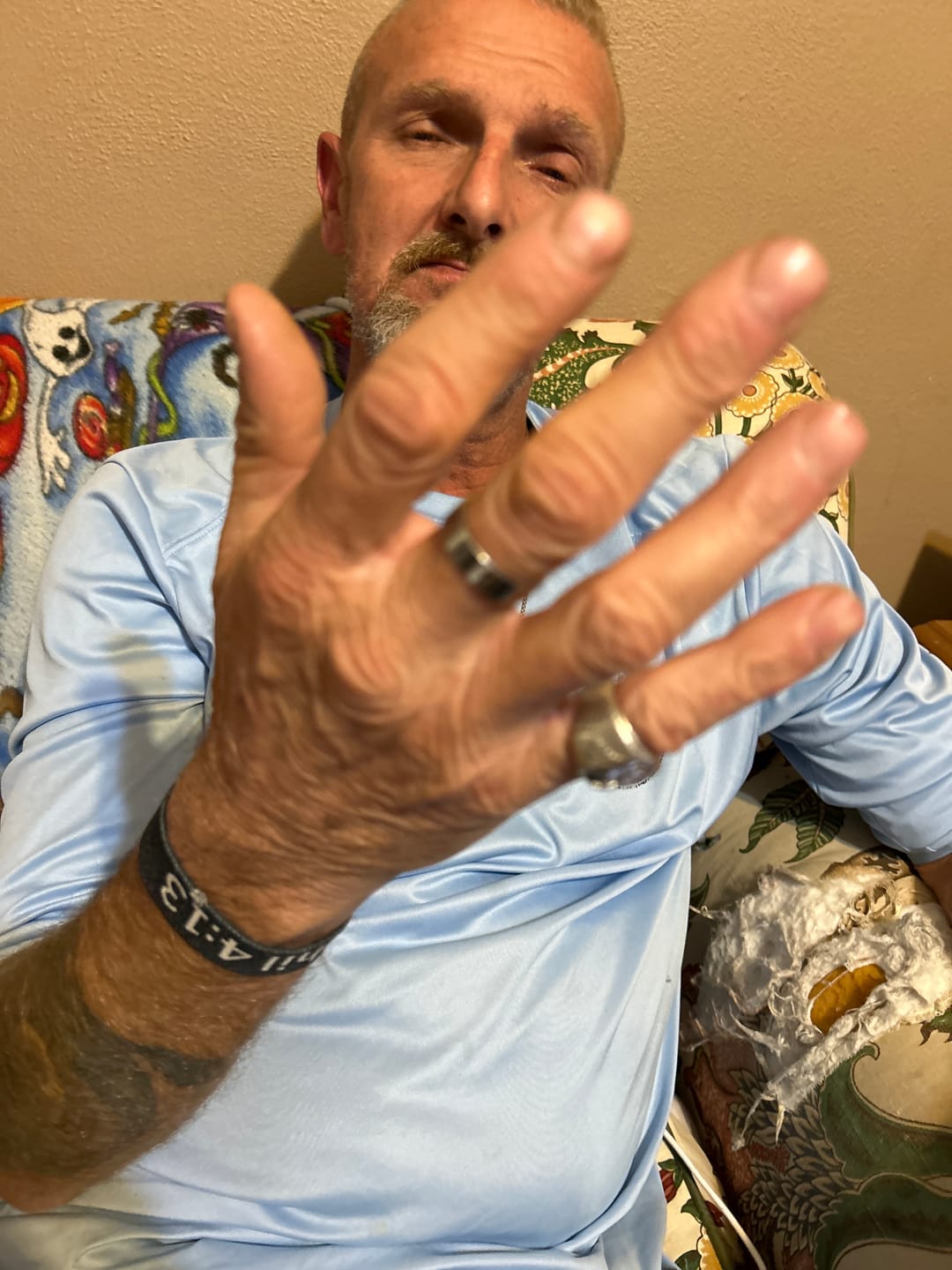 Customer photo review of Men's Cross Ring (Size 11)