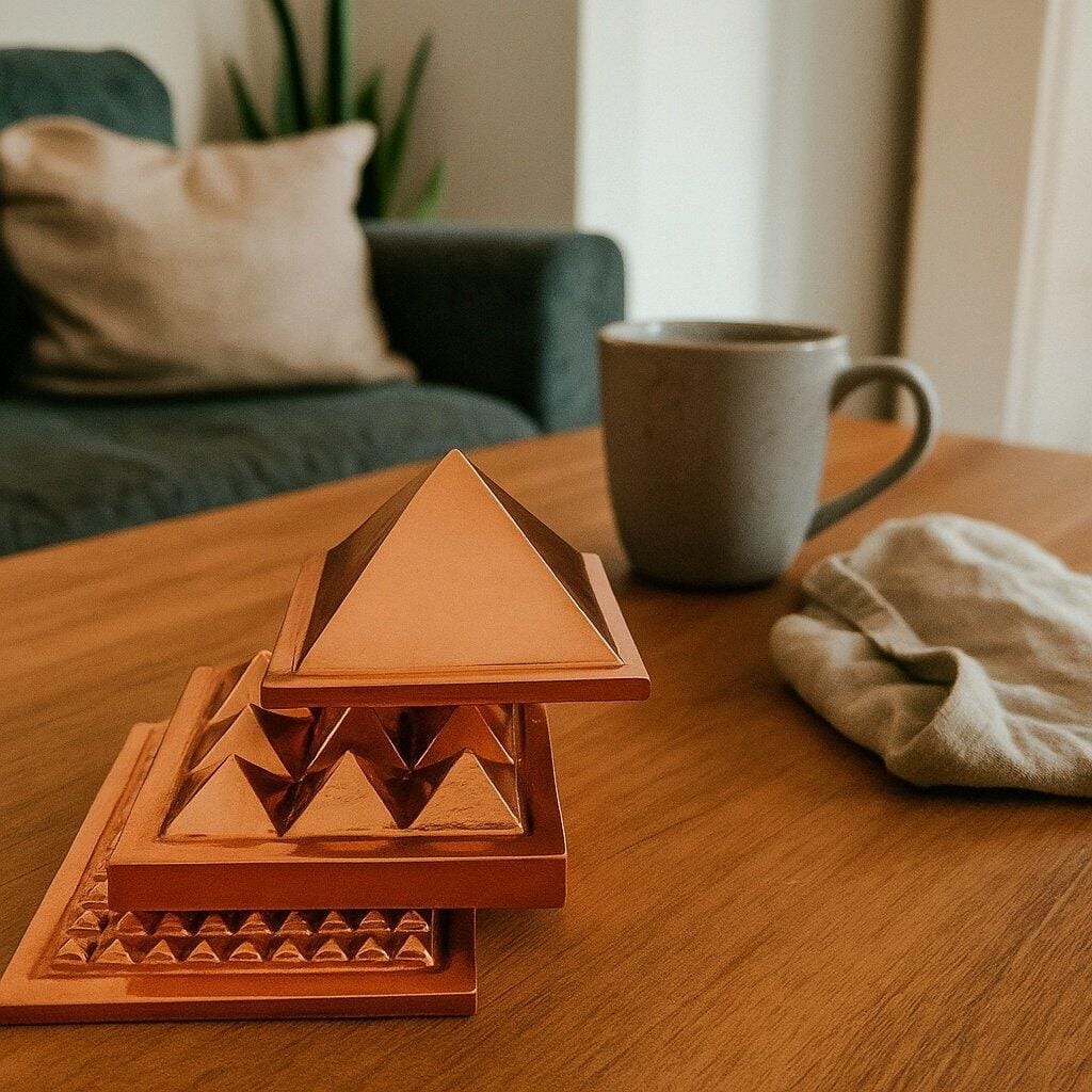 Customer photo review of Premium 3-Layer Pure Copper Pyramid (2" & 3") for Vastu Remedy & Energy Amplification — Triple-Tier Sacred Geometry for Southeast Direction & Prosperity Vastu Remedy By Vastu Mandir