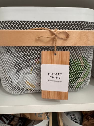 Customer photo review of Swing Bamboo Storage Tags – 6 Pack (Without Label)