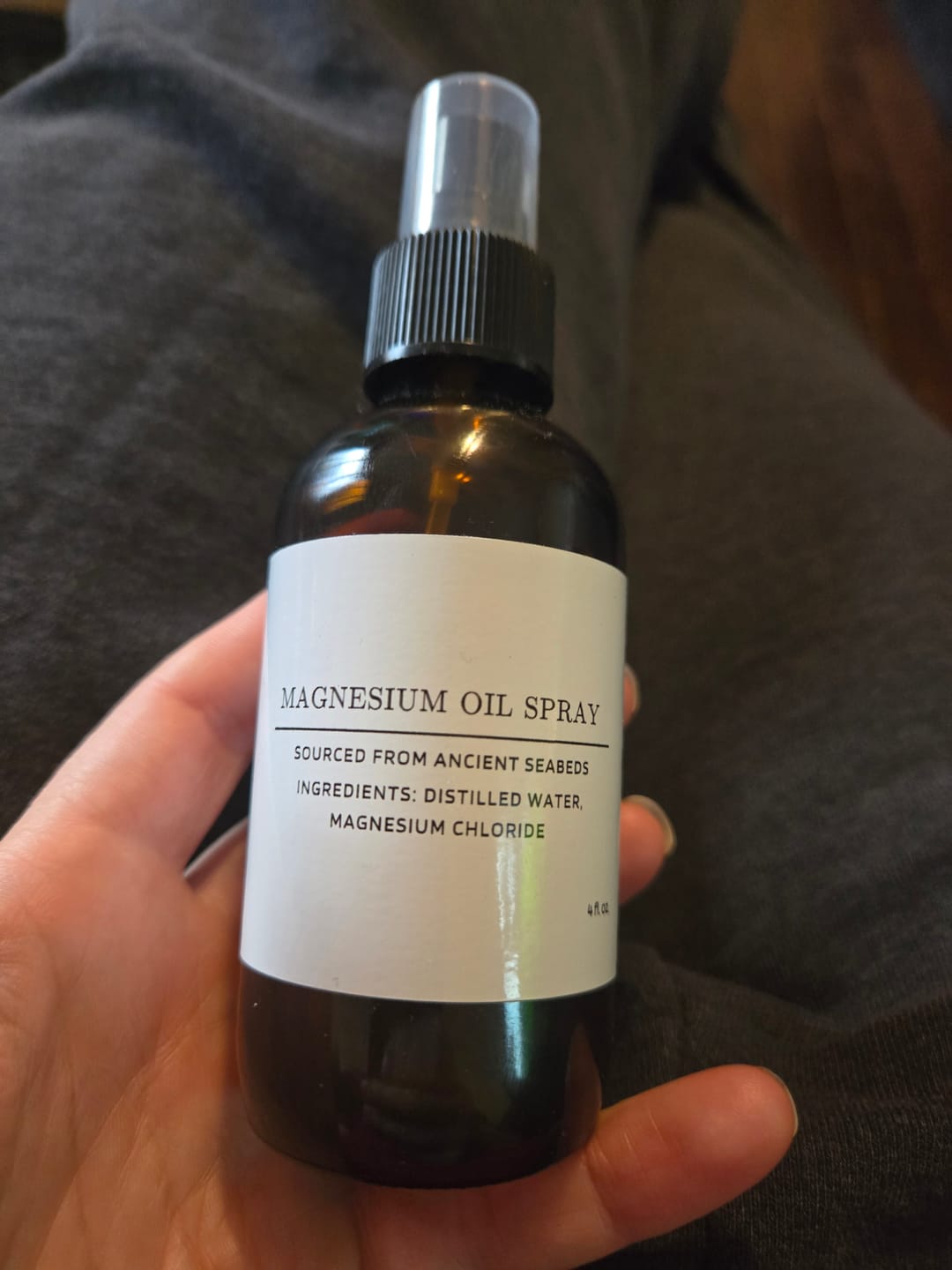 Customer photo review of Magnesium Oil Spray