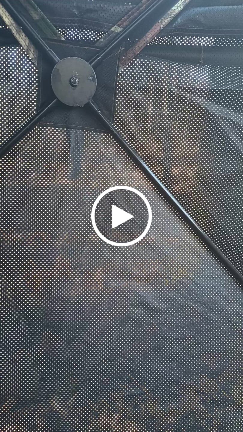 Customer video review of Vis Series See Through Hunting Blind, Pop Up Ground Deer Blind