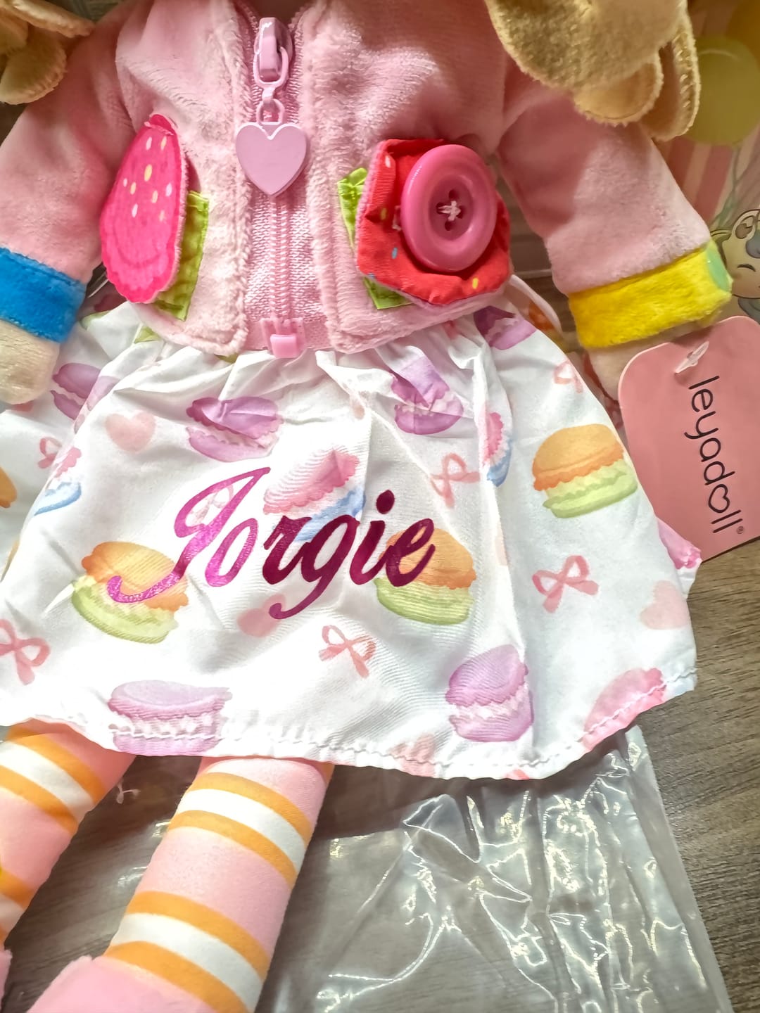 Customer photo review of Personalized Cupcake Girl - Montessori Doll