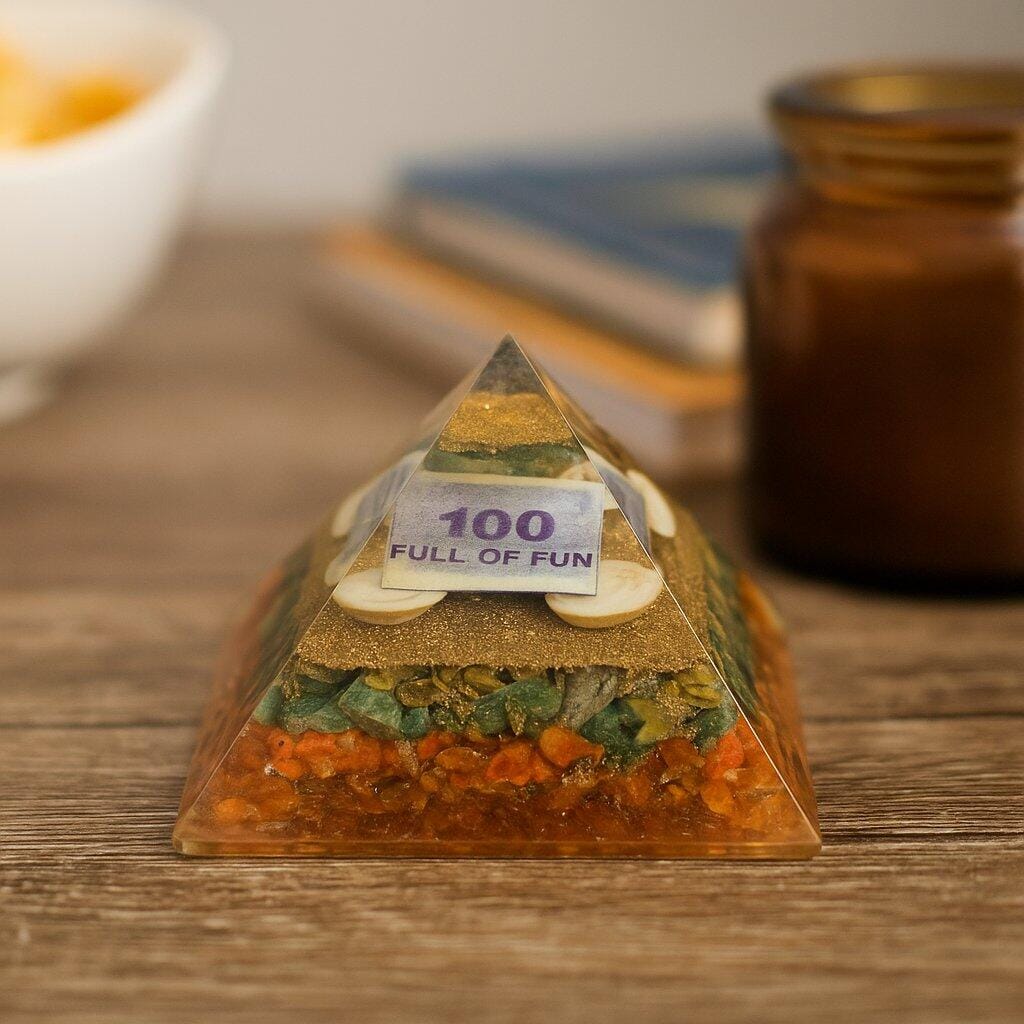 Customer photo review of Premium Vastu Mandir Wealth Generation Pyramid – Opportunity, Prosperity, and Business Success Vastu Tool | Best Energy Amplifier By Vastu Mandir