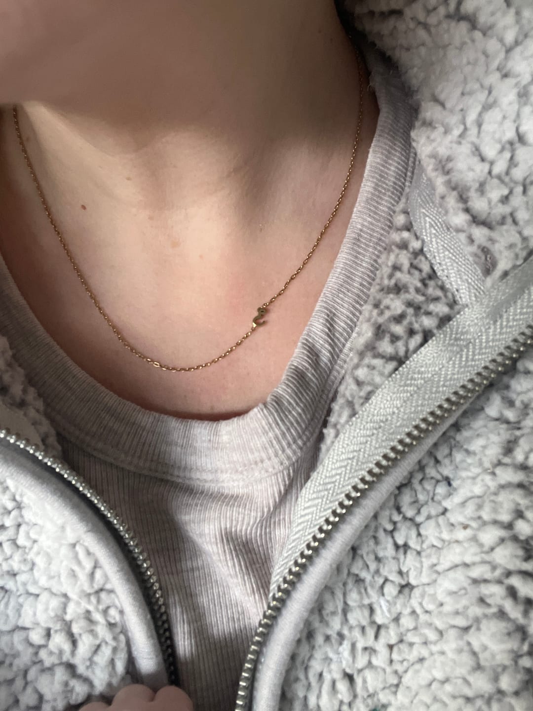 Customer photo review of Initial Chain Necklace