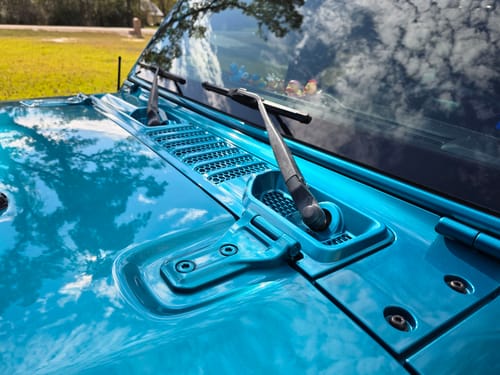 Customer photo review of Cowl Wiper Panel Painted OE Color (Fits JL/JT 2018-2026)