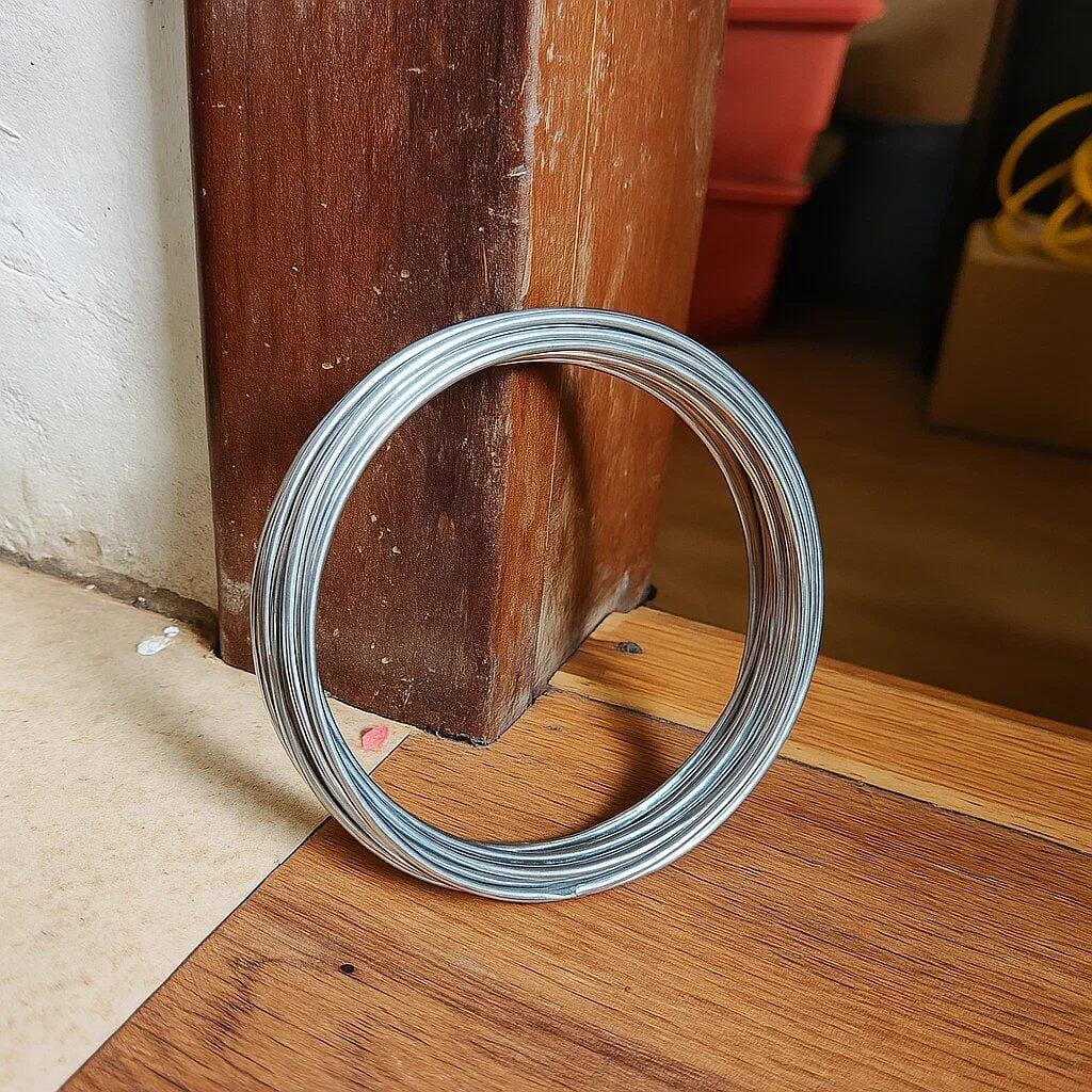 Customer photo review of Aluminium Wire for Vastu North Direction & Career Remedies (2mm 4mm Diameter) - Lightweight Metal Wire for Water Element Balancing, Wealth Flow Activation & Plot Extension Vastu Treatment by Vastu Mandir