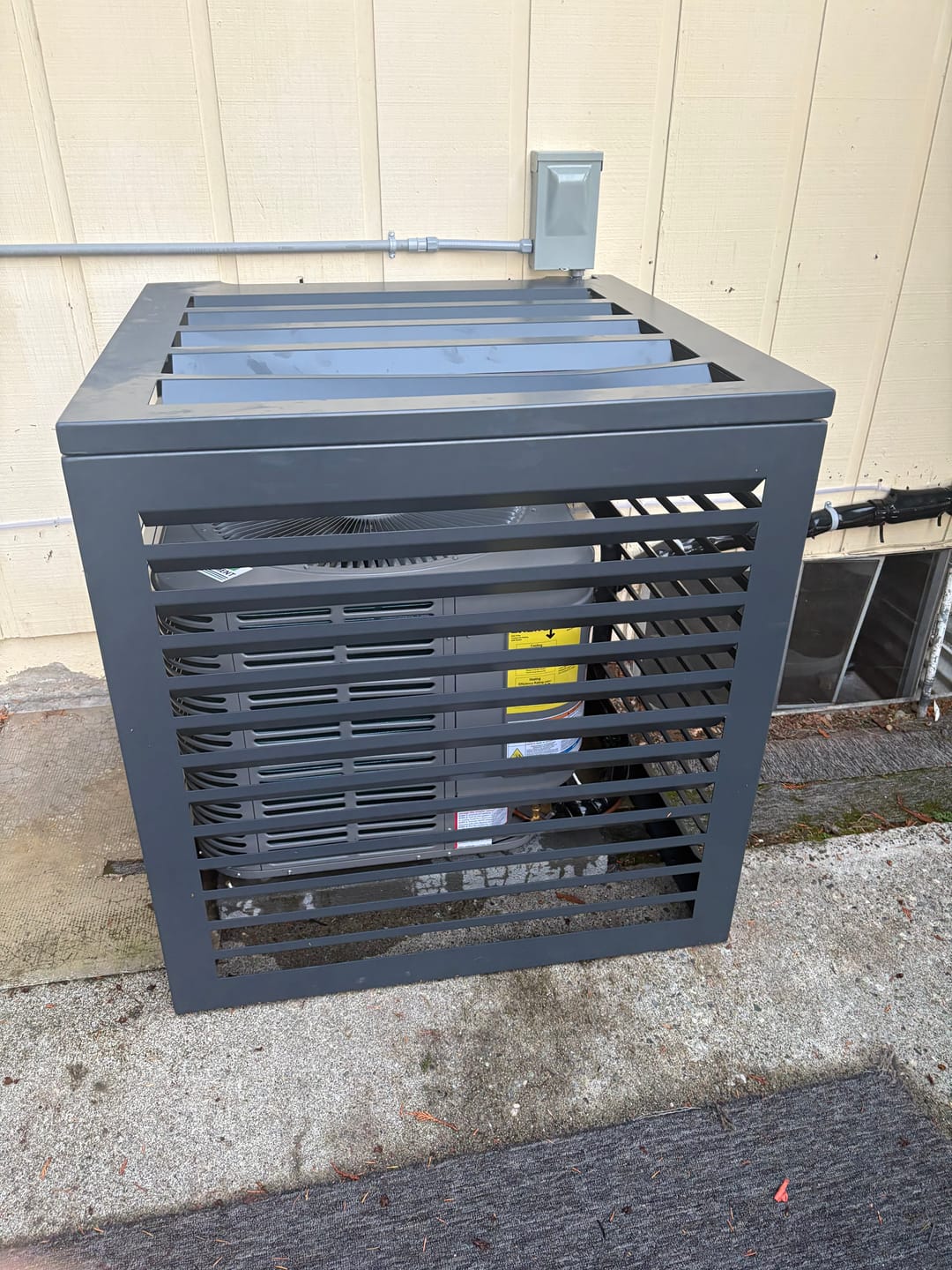 Customer photo review of Central AC Cover - Black