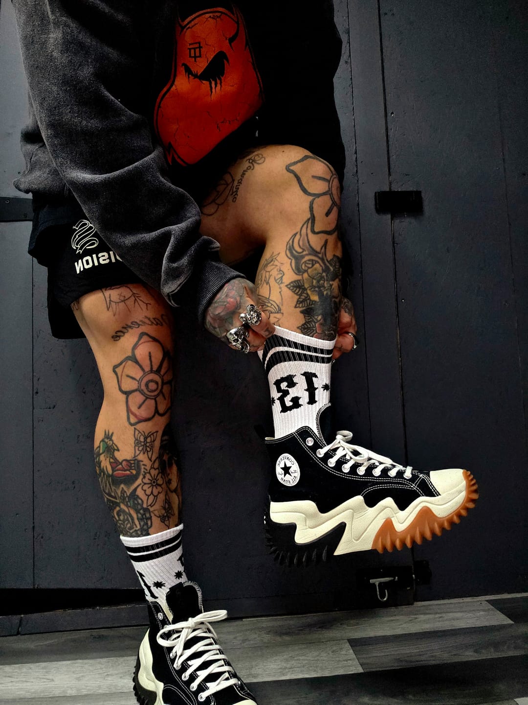 Customer photo review of 13 Socks - Twisted Generation - White